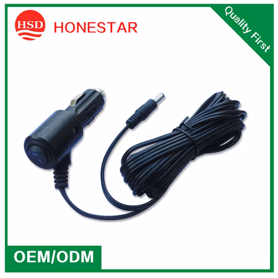 最新の 12V/24V DC ワイヤー付きカーチャージャー